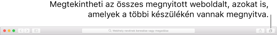 Ez eszközsor az Összes lap megjelenítése gombbal.