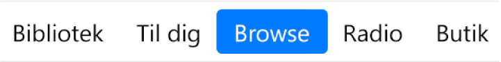 Knappen Browse på navigationslinjen.