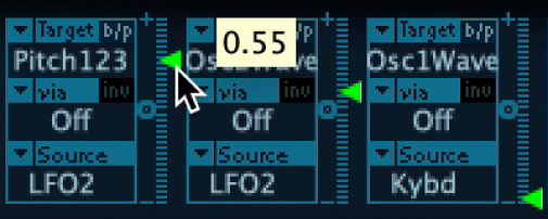 Figure. Modulation Intensity slider.