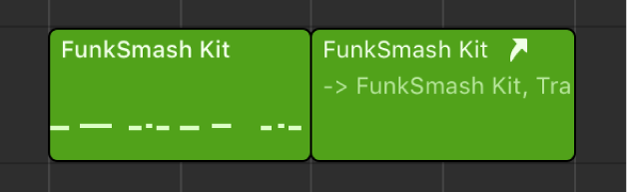 Figure. Region showing parent name below the alias name.