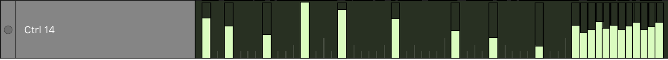 Figure. Pointing to the name column of a lane.