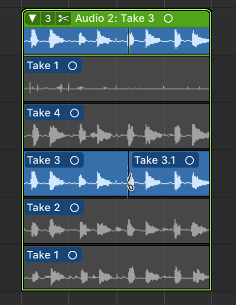 Figure. Cutting a take.