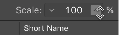 Figure. Scale parameter in the Score Set window.