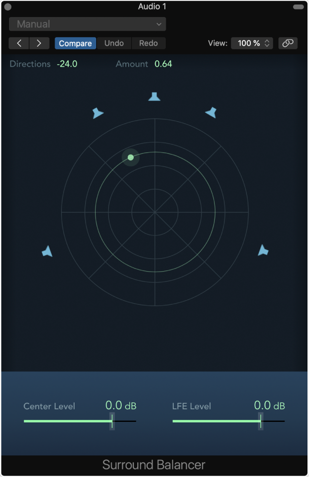 Figure. Surround Balancer window.