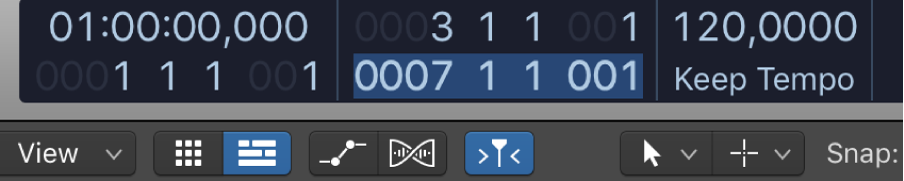 Figure. Setting locator position in the LCD.