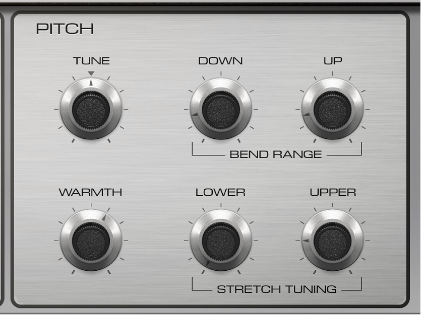 Figure. Paramètres Pitch du Vintage Electric Piano.