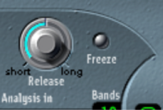 Figure. Bouton Freeze de l’EVOC 20 PolySynth.