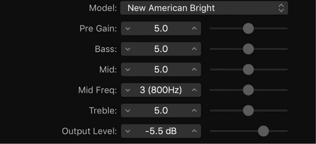 Figure. Fenêtre Bass Amp