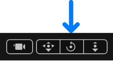 Orbit control in the canvas