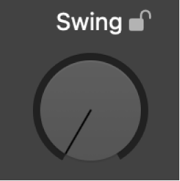 Ilustración. Potenciómetro Swing del editor Drummer.