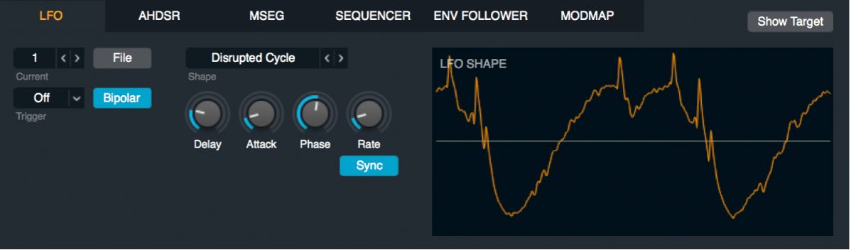 Figure. Tableau de bord LFO.