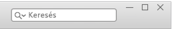 A keresőmező az iTunesban.