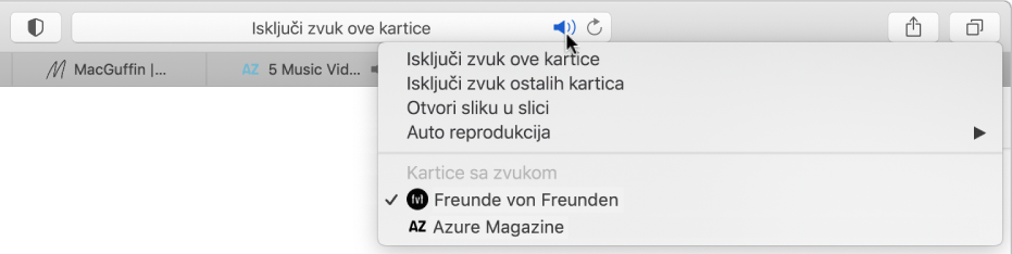 Popis web stranica koje reproduciraju zvuk.