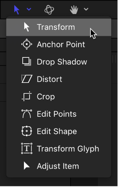 Select/Transform tool in the toolbar