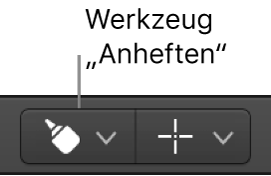 Abbildung. Werkzeug „Anheften“