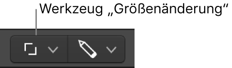 Abbildung. Werkzeug „Größenänderung“