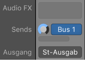 Abbildung. Drehregler „Send“ für Pre-Fader
