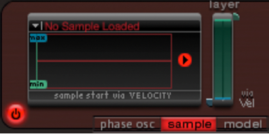 Abbildung. Modustasten für Oscillator 2