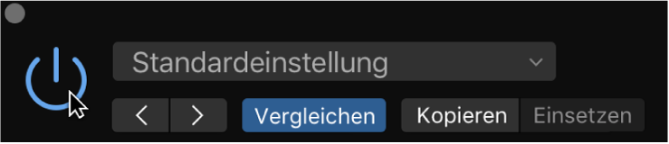 Abbildung. Taste „Bypass“ im Header des Plug-in-Fensters