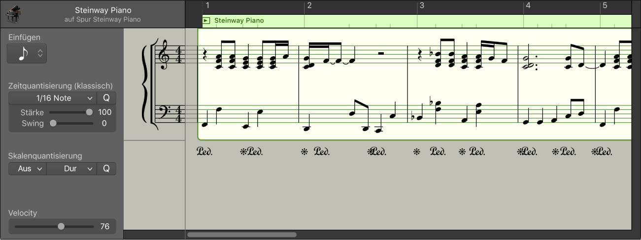 Abbildung. Der Notationseditor