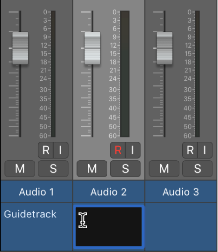 Figure. Notes button in the Mixer area.