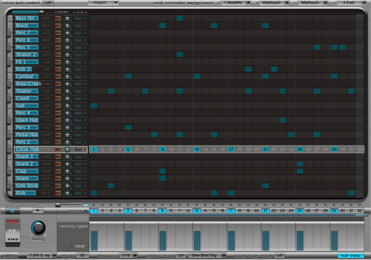 Figure. Step Sequencer full view.