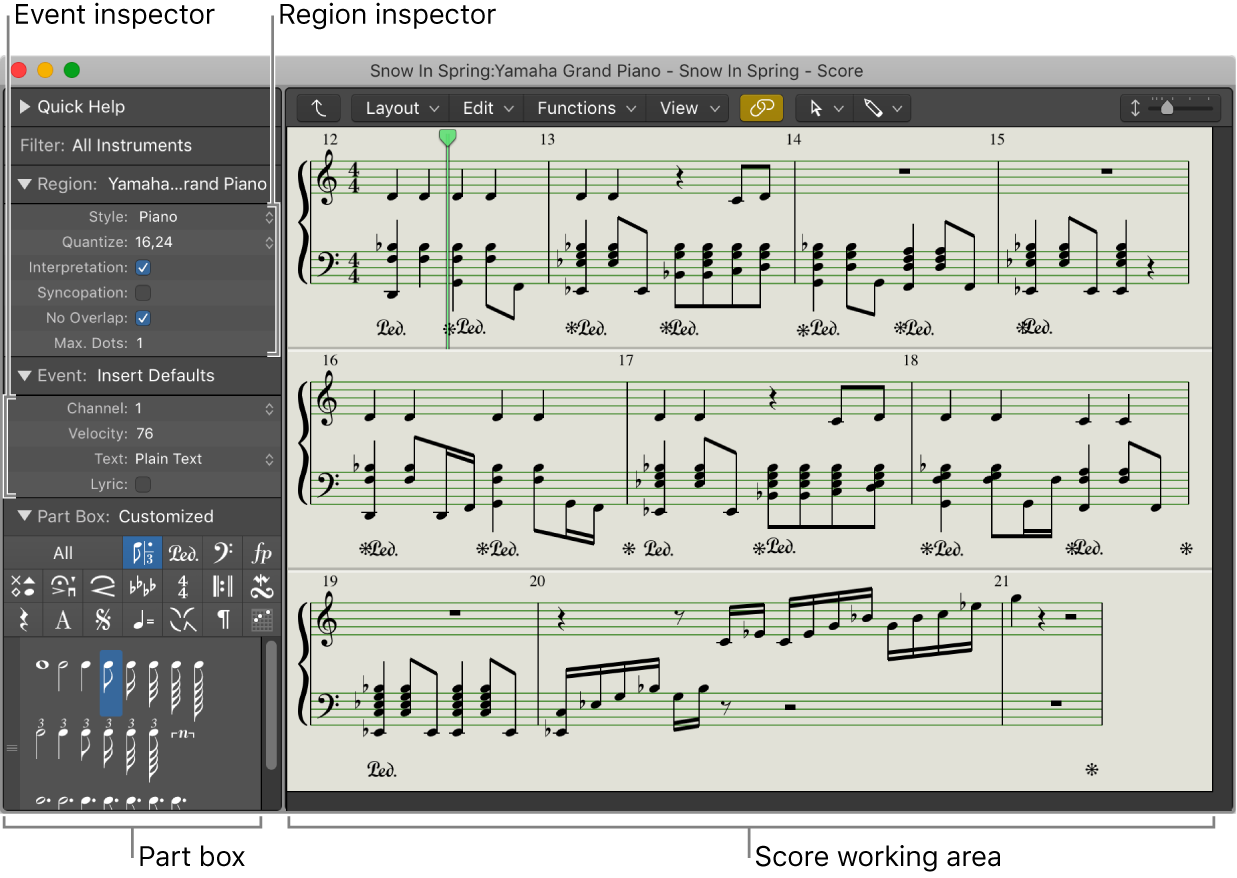 Figure. The Score Editor.