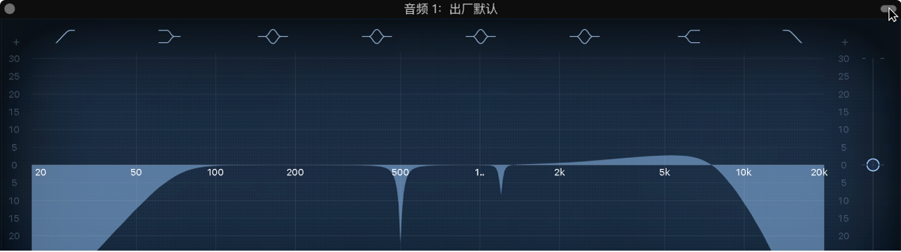 图。指向插件窗口右上角的图标。