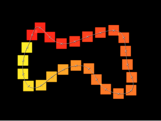 Canvas showing effect of the number of points