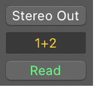 Figure. Group slot, showing channel strip group membership.