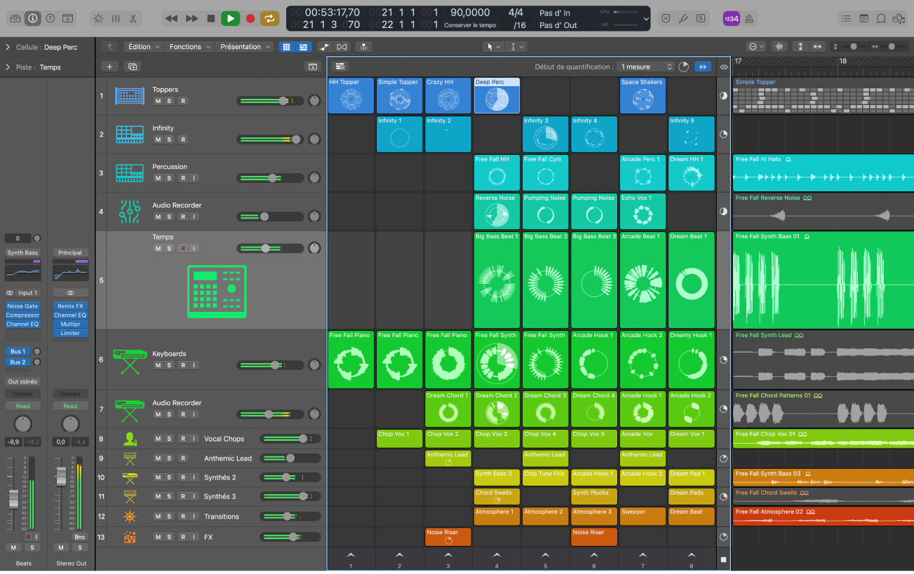 Lecture de projet Logic Pro