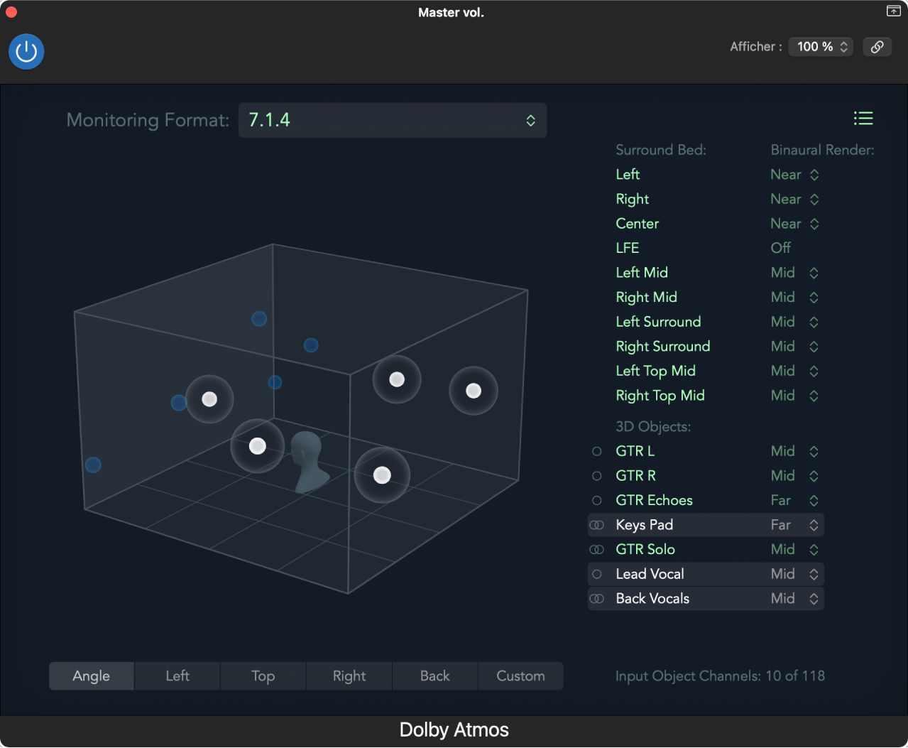 Figure. Module Dolby Atmos.