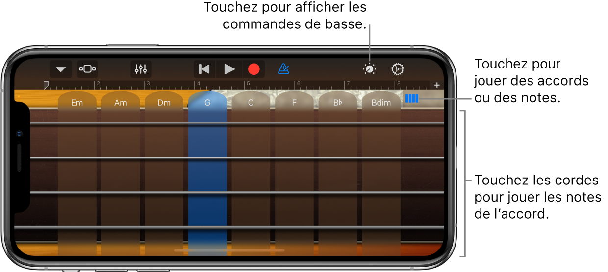 Instrument tactile Basse