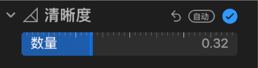 “调整”面板中的“清晰度”滑块。
