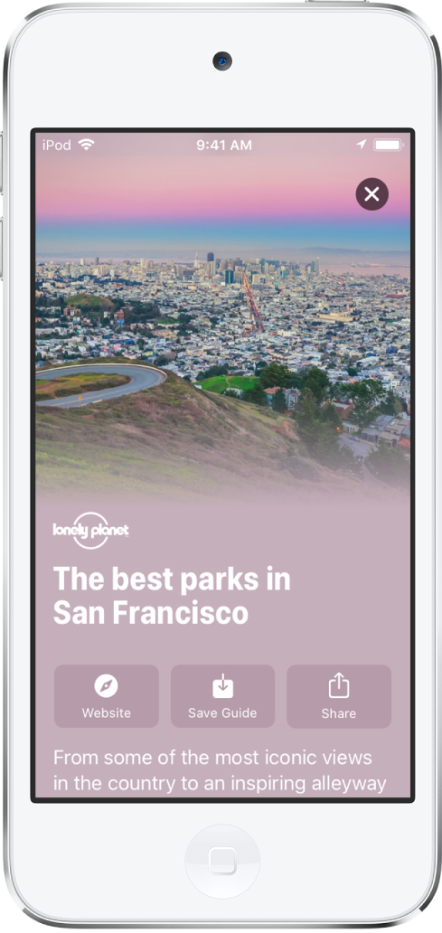 A Guide to parks in San Francisco.