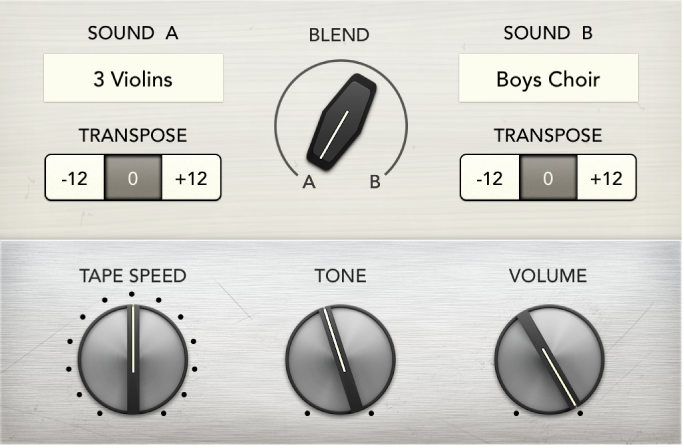 Abbildung. Fenster „Vintage Mellotron“