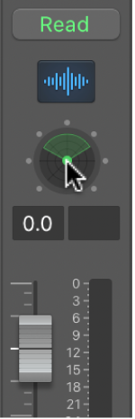 Figure. Surround control on channel strip.