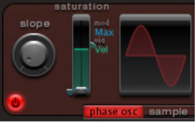 Figure. Ajustement de modulation de vélocité.