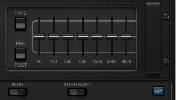 Abbildung. Parameter des Graphic EQ