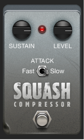 Abbildung. Das Effektpedalfenster „Squash Compressor