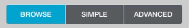 Figure. Browse, Simple, and Advanced buttons.