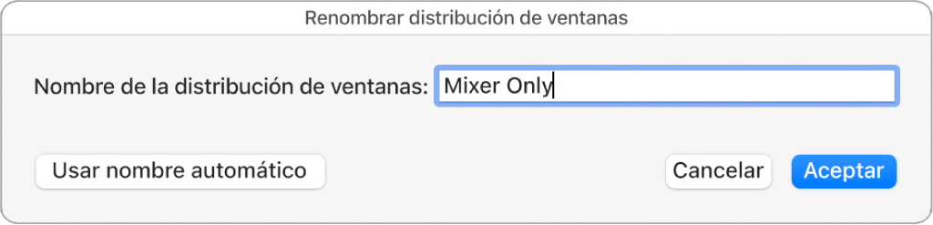 Ilustración. Cuadro de diálogo “Renombrar distribución de ventanas”.