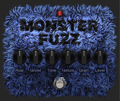 Ilustración. Ventana del stompbox Monster Fuzz.