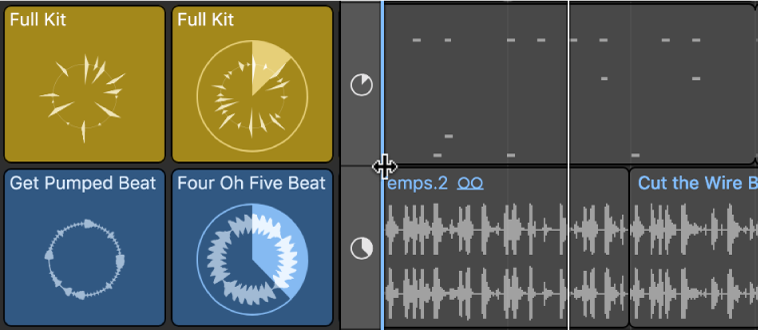 Figure. Modification de la largeur de la grille des Live Loops.