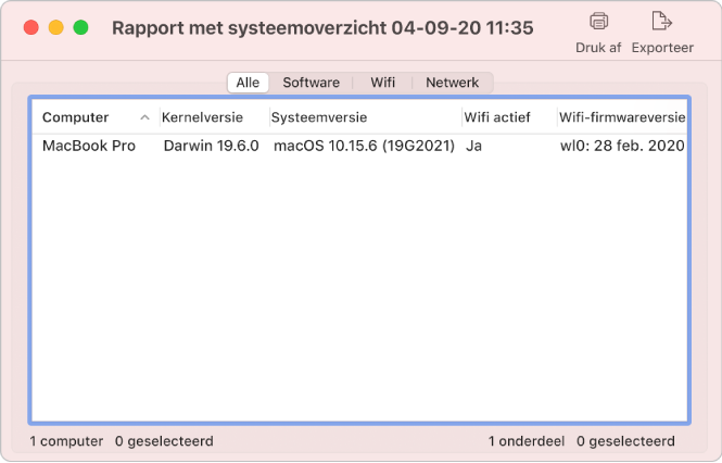 Venster 'Software zoeken'