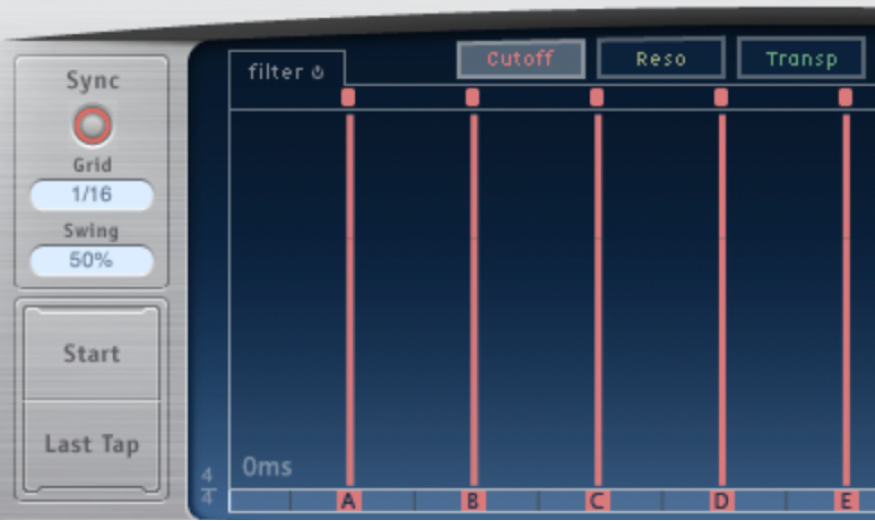 Figure. Sync parameters.