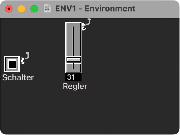 Abbildung. Anzeige eines rahmenlosen schwebenden Environment-Fensters