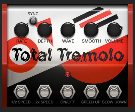 Figure. Fenêtre stompbox Total Tremolo.