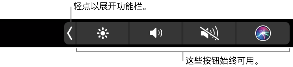 图。触控栏功能栏。