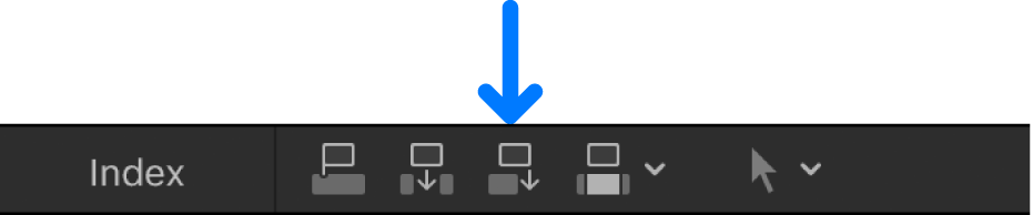 Bouton Ajouter au-dessus de la timeline